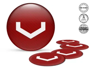 Vossen Felgenplaketten Logo Premium Silikon-Labels